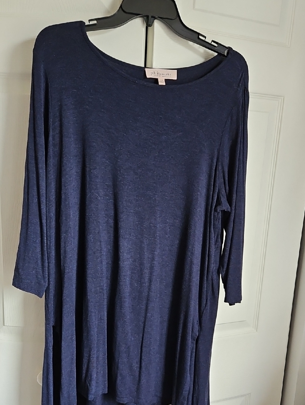 Philosophy navy blue long sleeve tunic